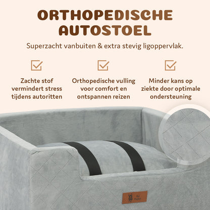 orthopedische luxe autostoel hond